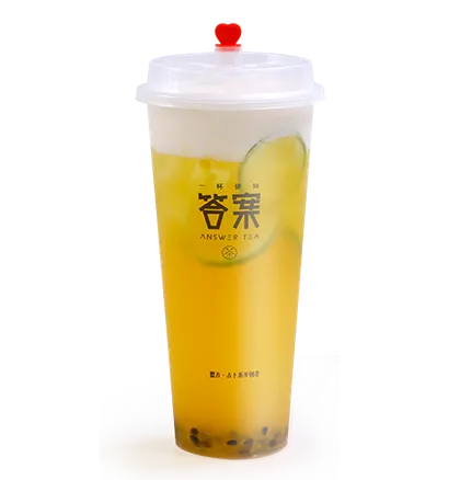 Lime & Passion cheese foam tea